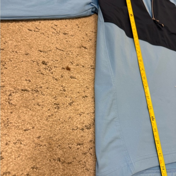 Cutter & Buck men’s L worn once Blue and Black 3/4 pullover see desc in photos - Picture 10 of 13